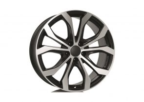 Felga aluminijska ALUTEC 9,0X20 5/112 ET35 (66,5) w10 crna sprijeda polirana W10-902035PO13-5