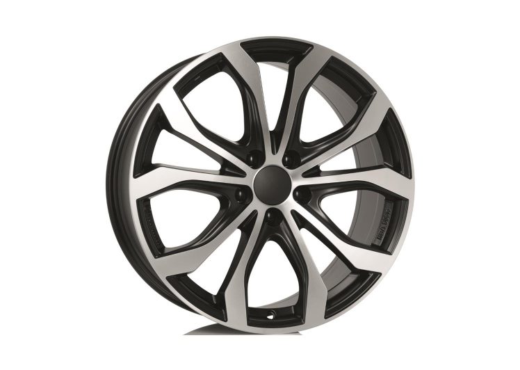 Felga aluminijska ALUTEC 8,5X19 5/112 ET45 (66,6) w10 ece crna sprijeda polirana W10-85945B63-5