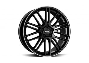 Felga aluminijska RIAL 8,0X18 5/114,3 ET38 (70,1) kibo crna poliran rub KIB80838B83-2