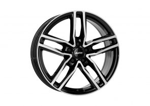 Felga aluminijska ALUTEC 8X19 5X112 ET31 (66,5) ikenu crna sprijeda polirana IKE80931M83-1