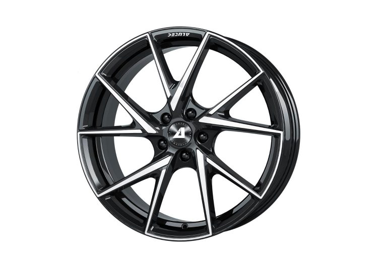 Felga aluminijska ALUTEC 8,5X19 5X112 ET40 (70,1) adx.01 crna sprijeda polirana ADX1-85940B73-1