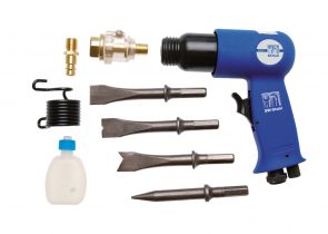 SW-STAHL set pneumatskog čekića, alata 8 dijelni pneumatski čekić 3000 okr/min + 5 nastavaka S3213