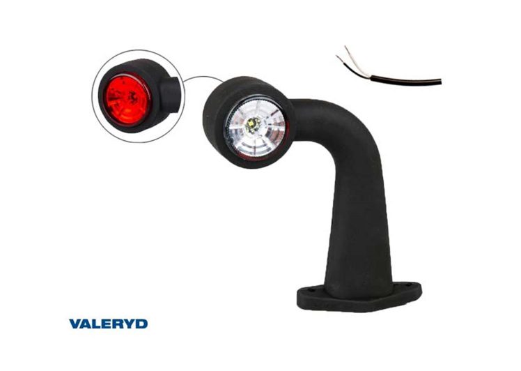 VALERYD pozicija led 175x170x45mm lijeva bijelo/crvena s nosačem 12-30v kabel 400mm 3236009