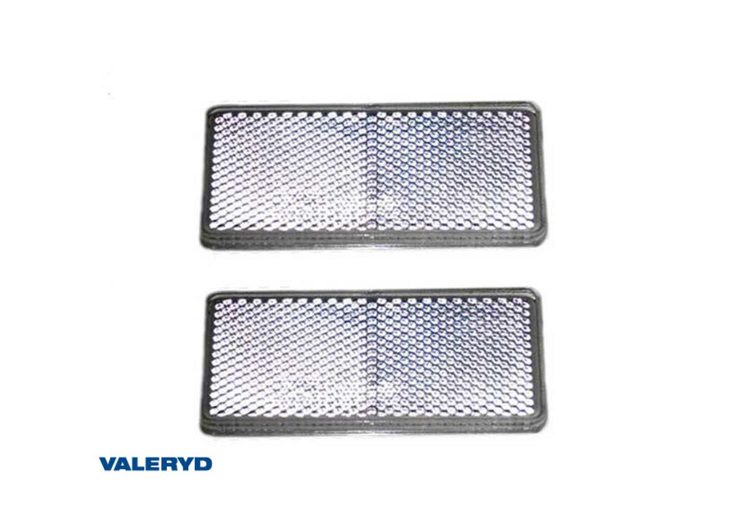VALERYD katadiopter kvadratni 90x40mm bijeli samoljepljivi (2 kom) 3160045