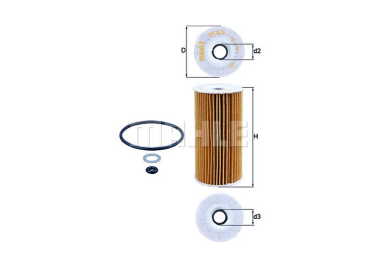 MAHLE filter ulja HYUNDAI OX 424D I-10,20,30,GETZ,ACCENT,CEED 1.1-1.6CRDI 05->