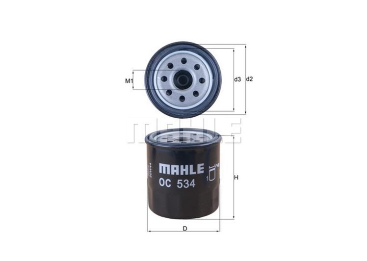 MAHLE filter ulja TOYOTA OC 534 AURIS,YARIS,AVENSIS 1.6-2.0 97->
