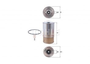 MAHLE filter ulja MB OX 38D MB 250D W124