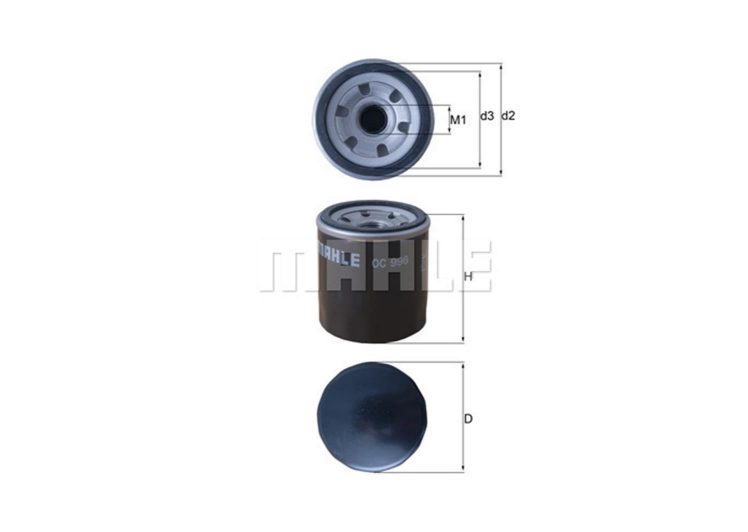 MAHLE filter ulja CHEVROLET OC 996 AVEO 1.2 08->