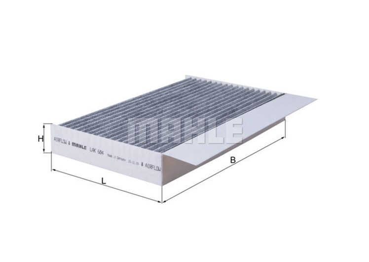 MAHLE filter kabine RENAULT LAK 684 MEGANE III 08-> , sa aktivnim ugljenom