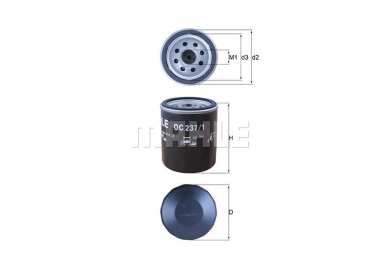 MAHLE filter ulja ROVER OC 237/1 R-100 90-98,200 90-95,400 90-00