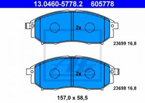 ATE disk pločice INFINITI 13.0460-5778.2 infiniti ex/qx50 (j50) 08->