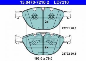 ATE disk pločice BMW 13.0470-7210.2 5er reihe/e60 limousine 03->10