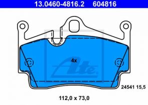 ATE disk pločice PORSCHE 13.0460-4816.2 718 boxster (982) 16->