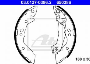 ATE pakne HYUNDAI 03.0137-0386.2 atos (98-08)