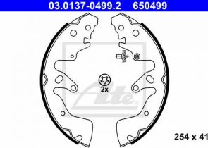 ATE pakne SUZUKI 03.0137-0499.2 grand vitara ii 05-> 254×41