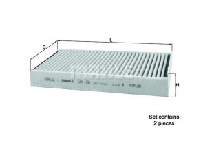 MAHLE filter kabine BMW LAK 1156/S X1 SDRIVE 18 D 14-> , sa aktivnim ugljenom