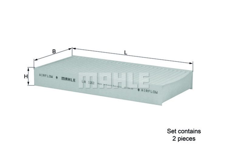 MAHLE filter kabine HONDA LA 122/S CR-V MK 2 SUV 2.2 CTDI (RD9) 05-06