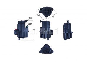 MAHLE filter nafte RENAULT KL 469 CLIO III,MODUS 1.5DCI 04->