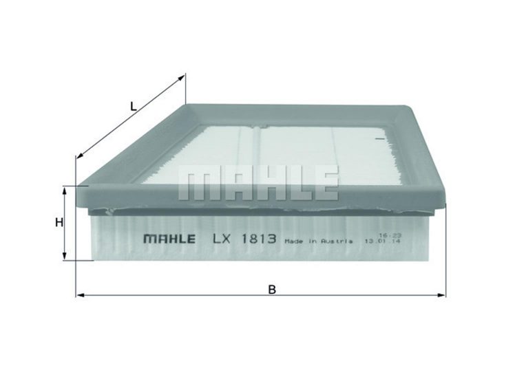MAHLE filter zraka FORD LX 1813 FIESTA 1.6TDCI 04-08