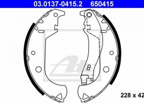 ATE pakne FIAT 03.0137-0415.2 doblo 1.9d 01 -> 228×42