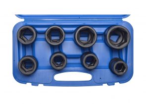 SW-STAHL set udarnih ključeva 1″ 6-kutni dugi 27-50mm 8dj.27-50mm 07980l