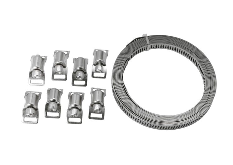 SW-STAHL set za izradu obujmica (šelna) dužina trake 3m, širina 8mm, 8 stezaljki – 61742L