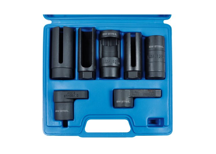 SW-STAHL set nasadnih ključeva 1/2″ za demontažu lambda sondi, termoprekidača i dizel injektora – 26045l