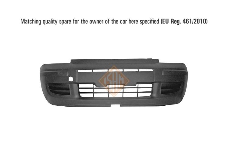 Branik prednji FIAT PANDA 03-12 crni