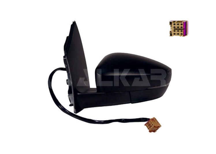 Retrovizor VW POLO 09-17 lijevi unutarnje podešavanje crni