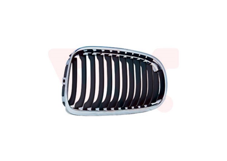 Maska BMW 3 E90 05-12 prednja desna 08- krom-crna , E91