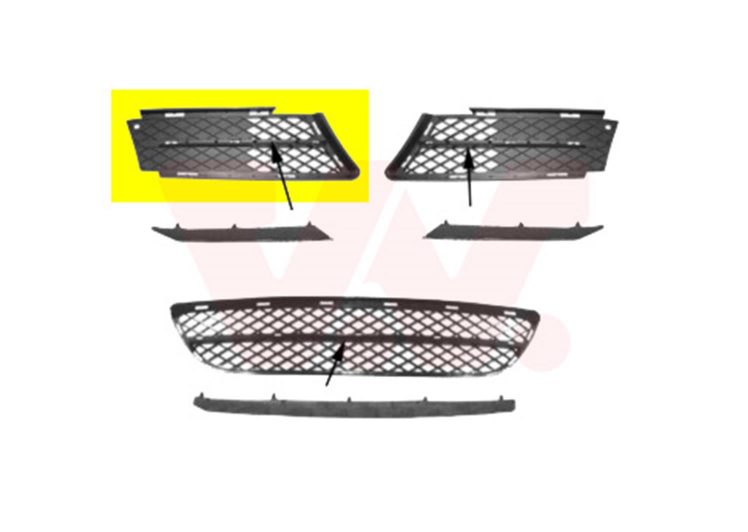 Maska branika BMW 3 E90 05-12 prednja desna -08 s rupama
