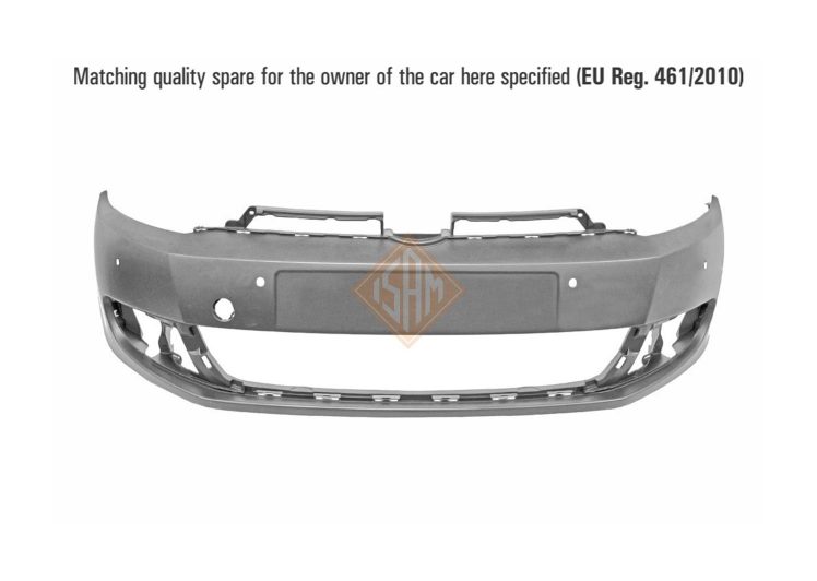 Branik prednji VW GOLF 6 senzori X4/PARK ASSIST X2