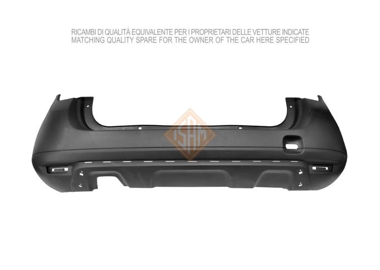 Branik zadnji DACIA DUSTER 10-17 crni +/-senzori