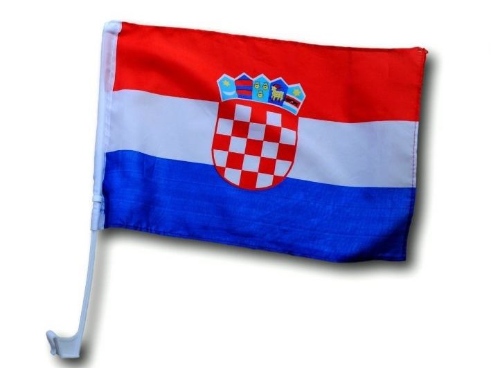 Zastavica za auto Hrvatska 2 kom