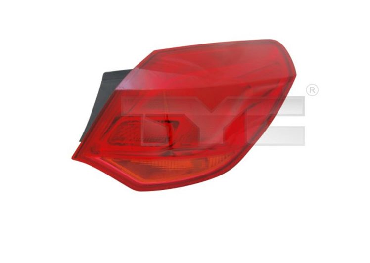 Zadnje svjetlo OPEL ASTRA J lijevo 5 vrata crveno 11-11648-01-2