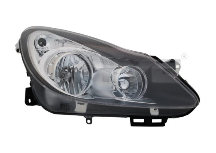 Far OPEL CORSA D lijevi 06-11 H7/H1 tamni 20-1196-15-2
