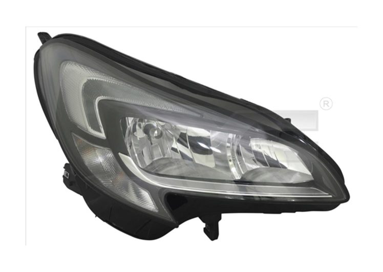 Far OPEL CORSA E 14- desni H7/H7/LED krom 20-15017-16-2