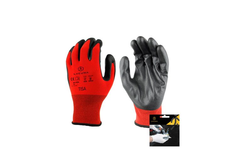 Rukavice s nitrilnim premazom TISA crvene vel 10