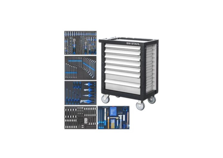 SW-STAHL radionička kolica sa alatom, 7 ladica 5 popuna 347-djelna Z3705