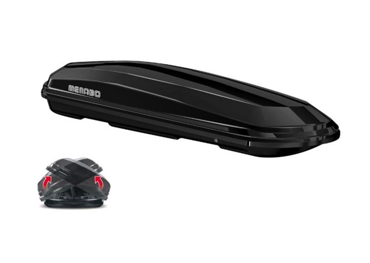 MENABO krovna kutija diamond 500 abs duo black 1/1/3 min ili 3 krovne kutije 000081400000