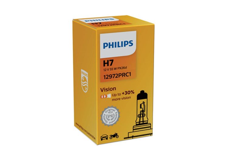 arulja PHILIPS h7 12v 55w 12972prc1 px26d vision 1 1