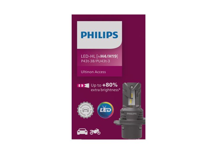 žarulja PHILIPS led h4/h19 12v 20w 6000k 11342u2500cx ultinon access 2500 plug and play  2/1