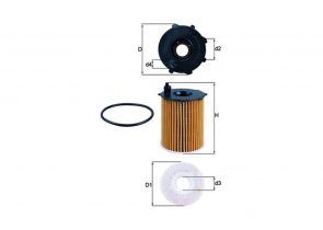 MAHLE filter ulja FIAT OX171/16D PANDA 0.9 4X4 12->