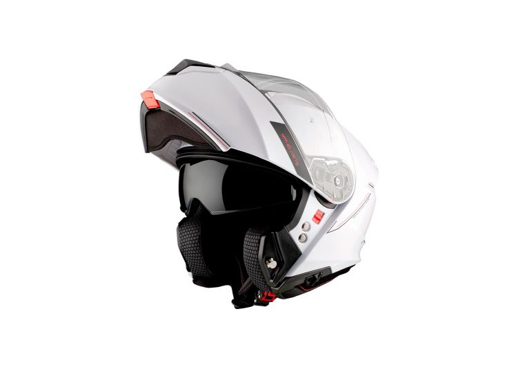 Moto kaciga GENESIS SV SOLID A0 GLOSS WHITE M 13470000015 MT HELMETS