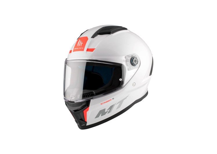 Moto kaciga STINGER 2 SOLID A0 GLOSS PEARL WHITE S 133400000014 MT HELMETS