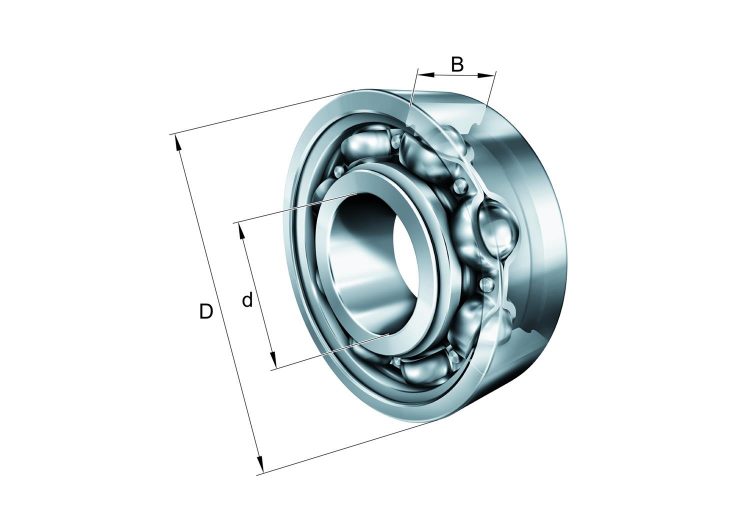 Ležaj kuglični radijalni 16011-a – 55x90x11 FAG