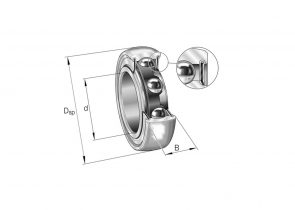 Ležaj upeti 210-xl-npp-b – 50x90x20 INA