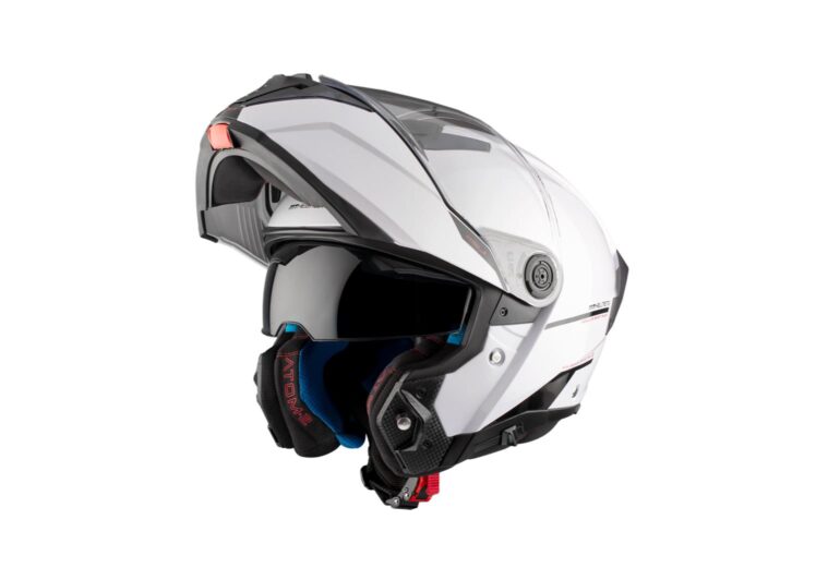 Moto kaciga MT FU404SV ATOM 2 Sv Solid a0 sjajna bijela S 13350000004 MT HELMETS