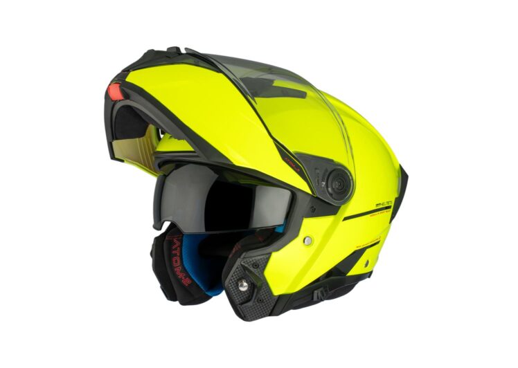 Moto kaciga MT FU404SV ATOM 2 Sv Solid a3 sjajna žuta XL 13350000317 MT HELMETS