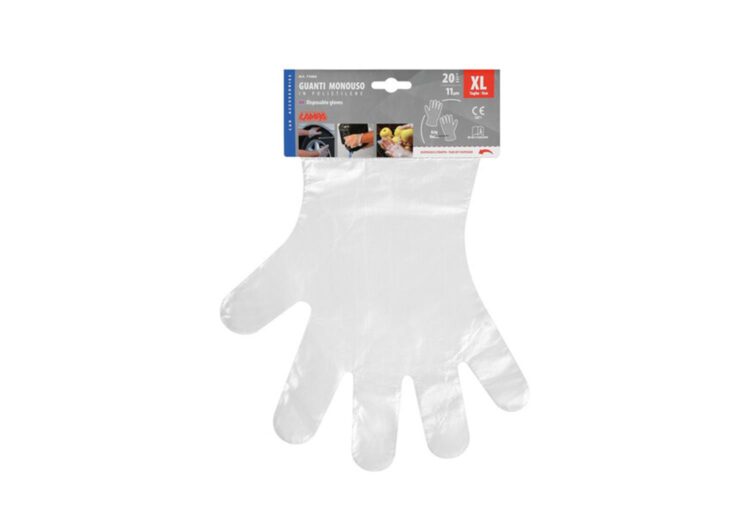 LAMPA jednokratne pvc rukavice xl 20 kom 71404